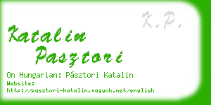 katalin pasztori business card